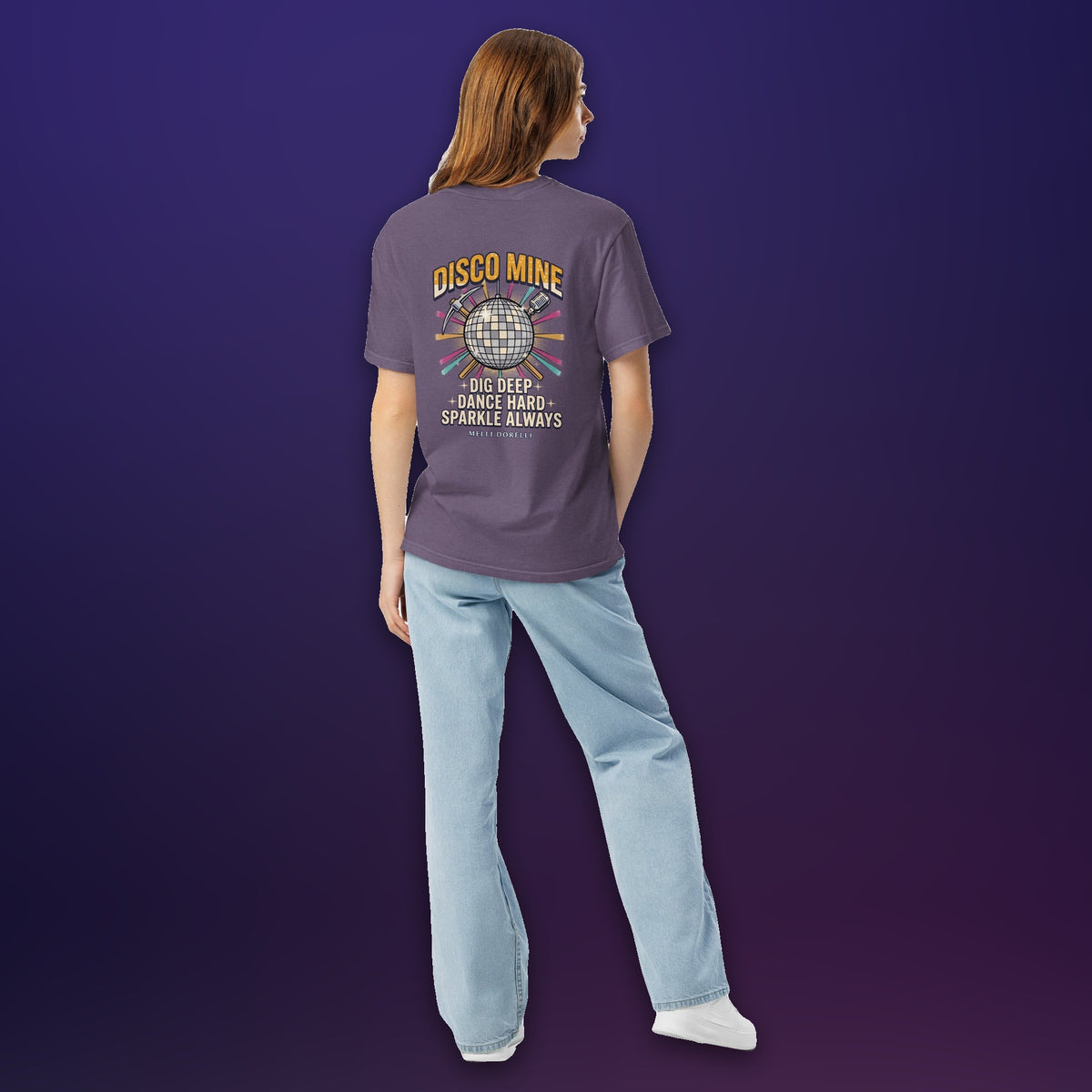 Melli Dorèlli – Disco Mine Tee — Grape
