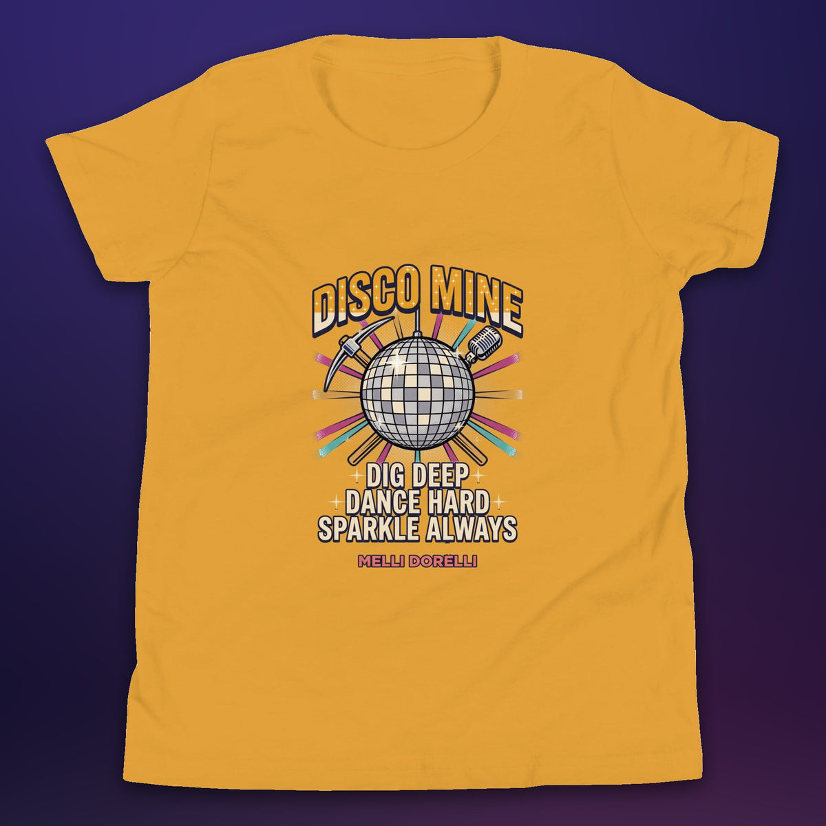 Melli Dorèlli – Disco Mine Kids Tee — Mustard