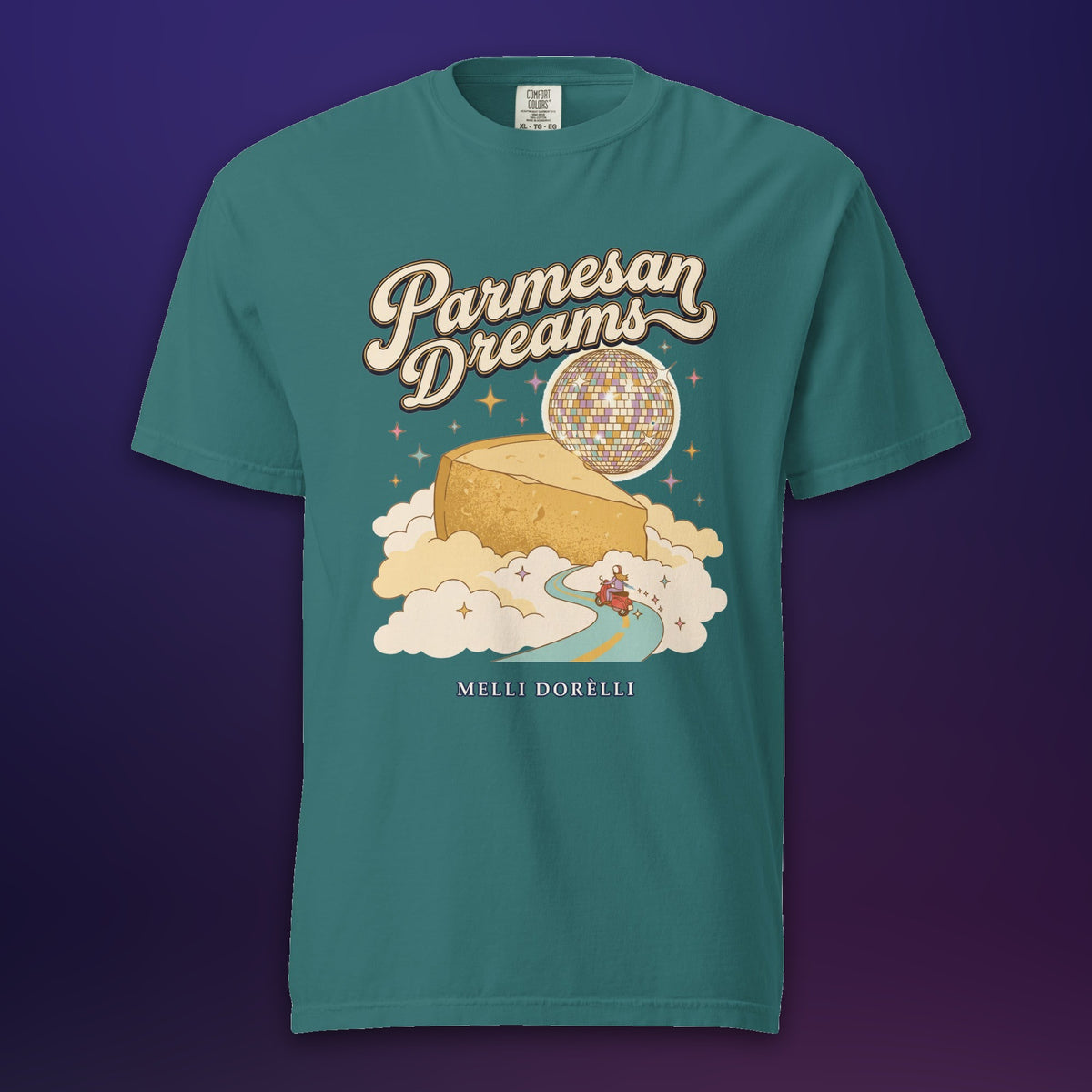 Melli Dorèlli – Parmesan Dreams Tee — Emerald