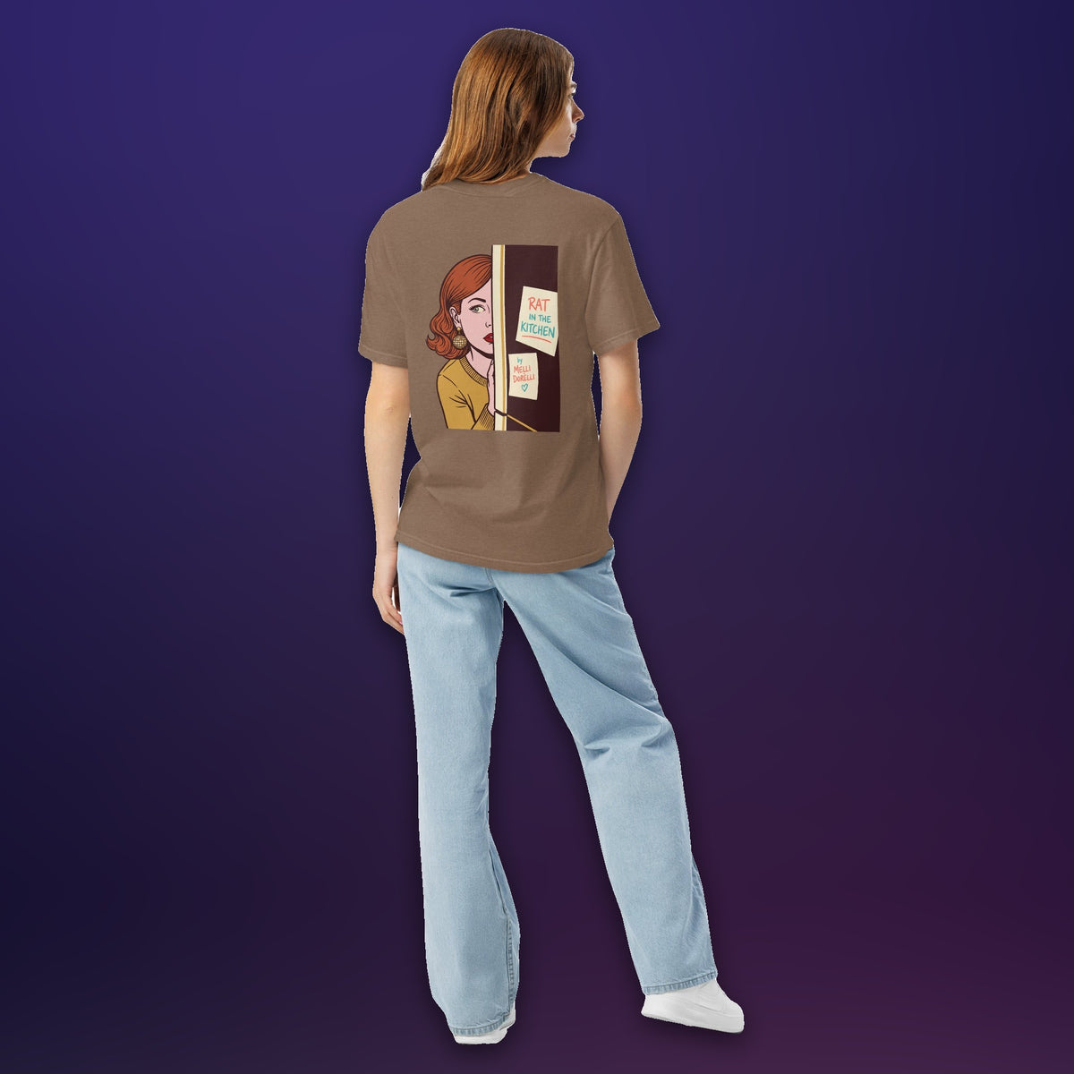 Melli Dorèlli – Rat in the Kitchen Tee — Heavyweight — Espresso