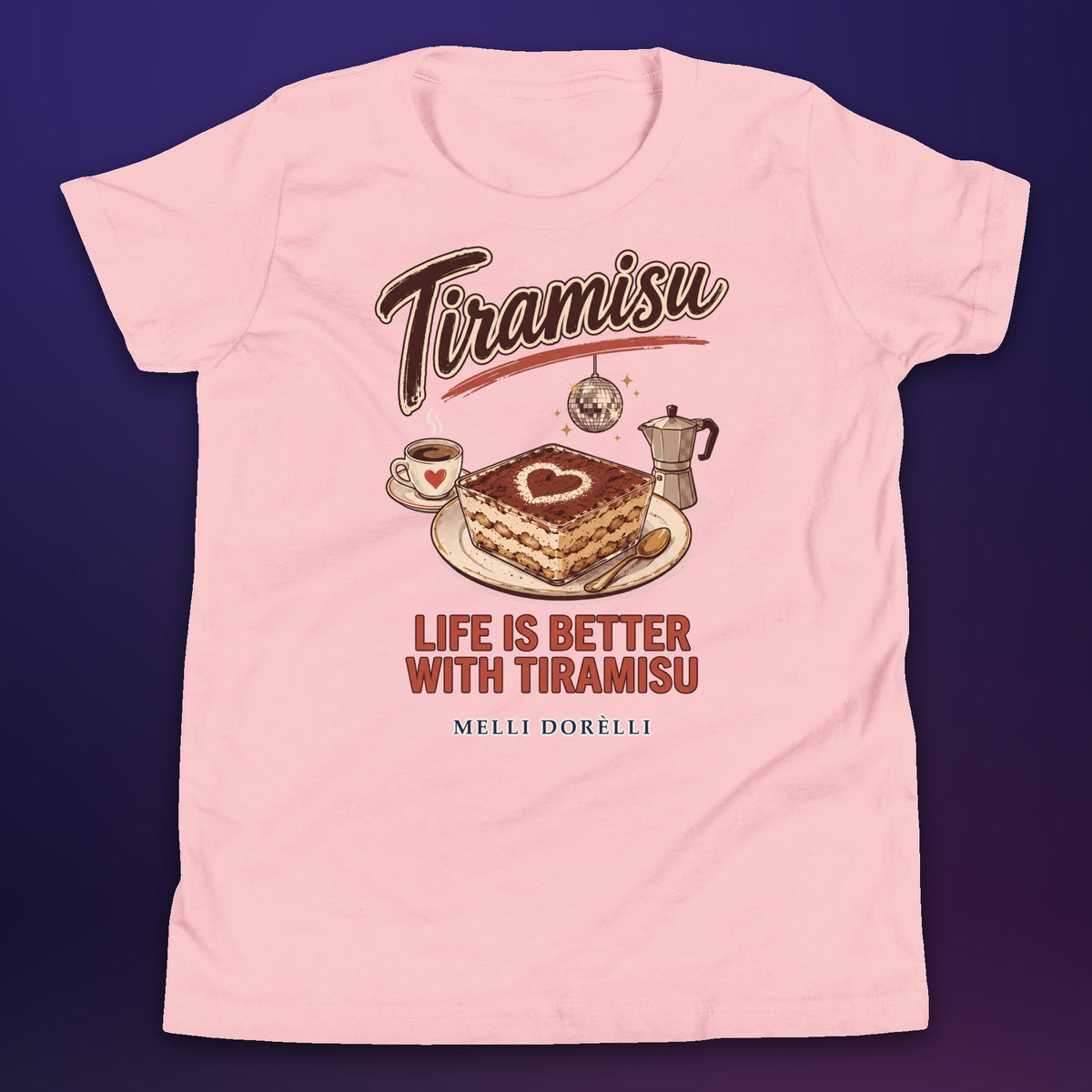 Melli Dorèlli – Tiramisu Kids Tee — Pink