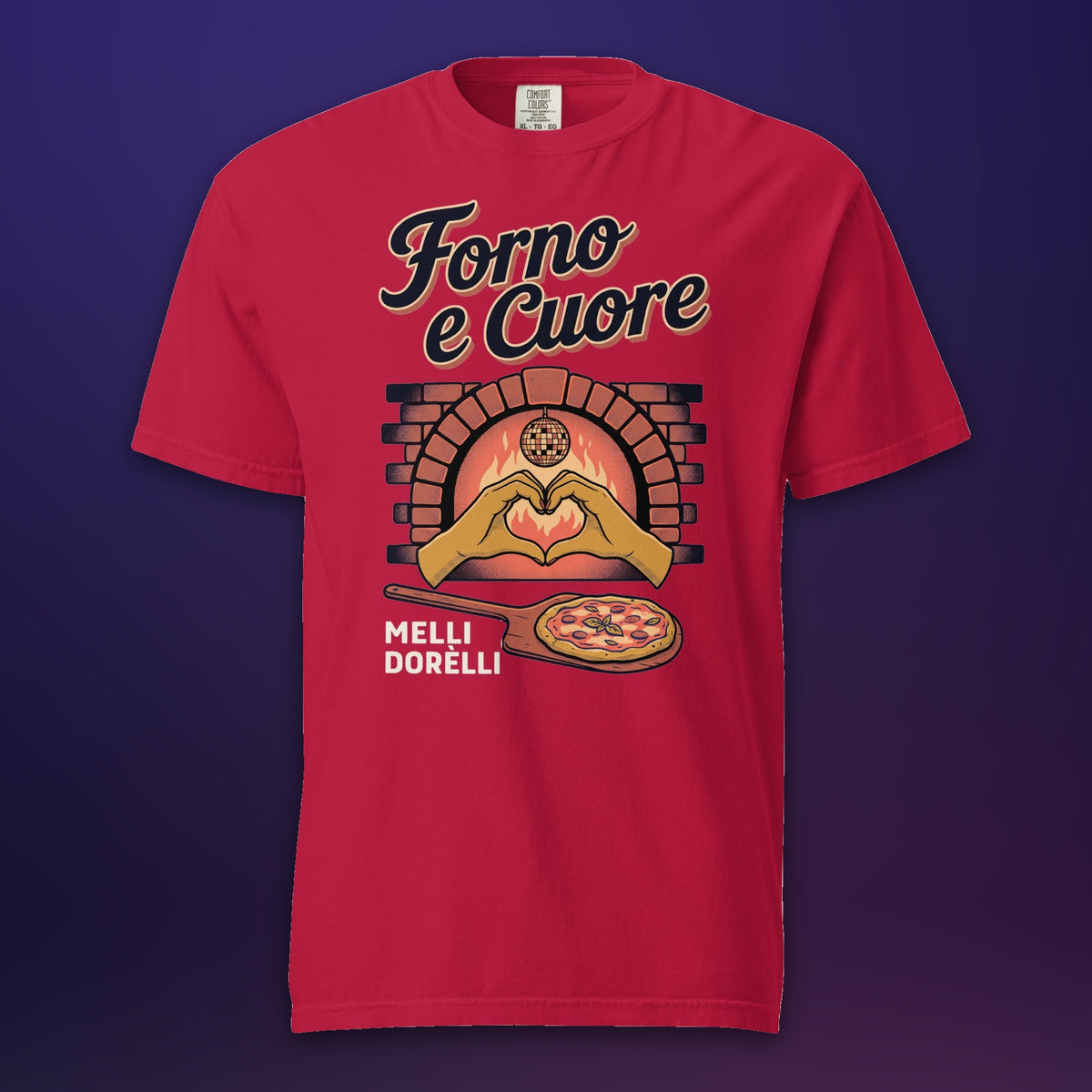 Melli Dorèlli – Forno e Cuore Tee — Red