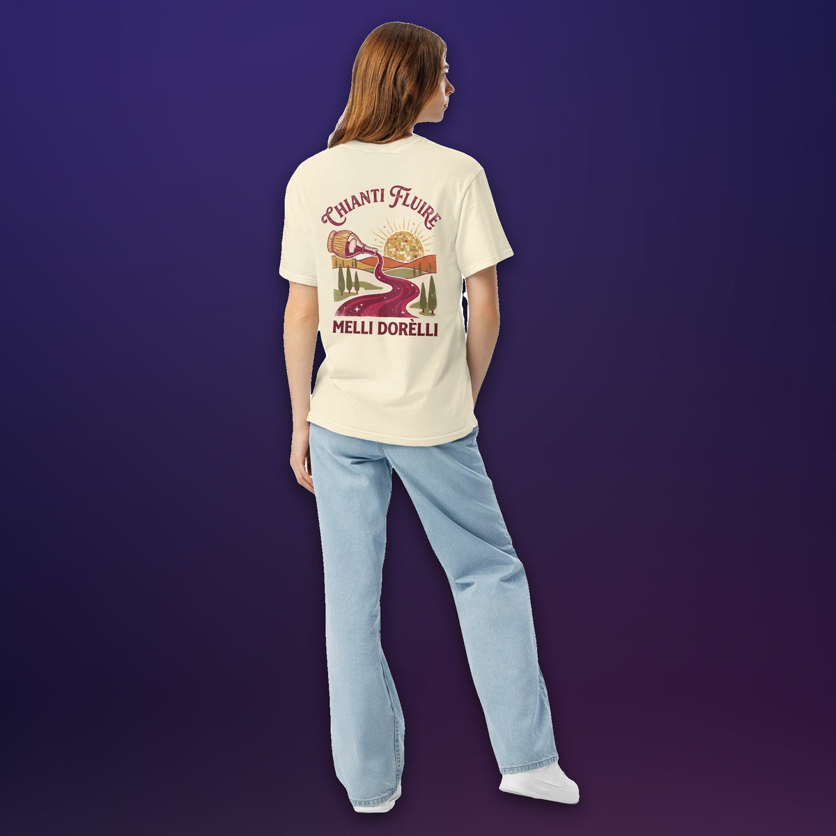 Melli Dorèlli – Chianti Fluire Tee — Ivory