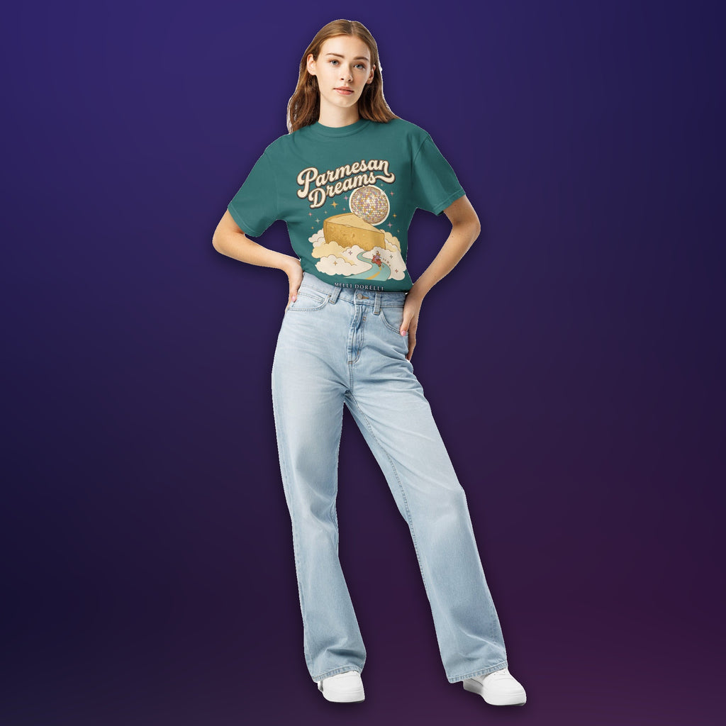 Melli Dorèlli – Parmesan Dreams Tee — Emerald
