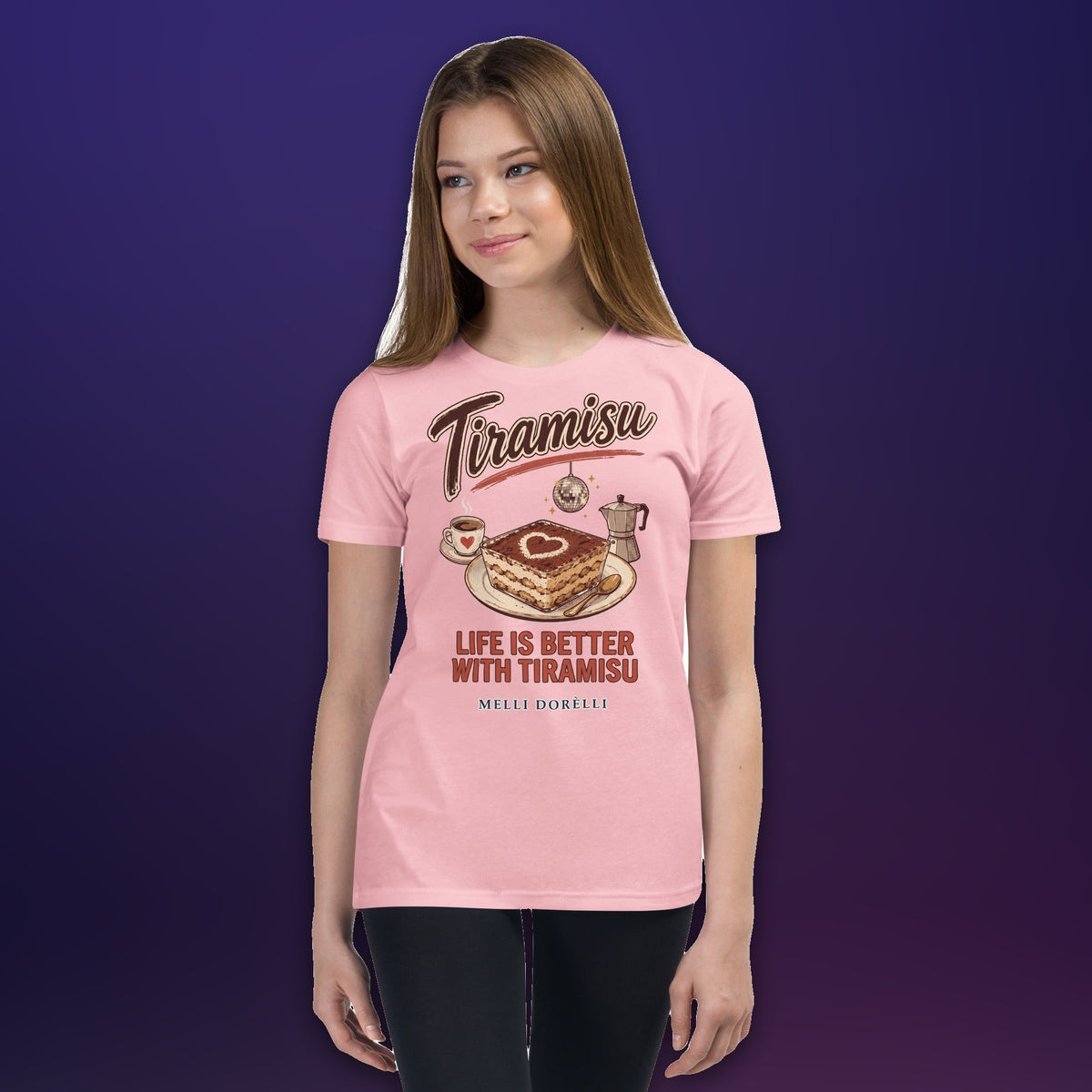 Melli Dorèlli – Tiramisu Kids Tee — Pink
