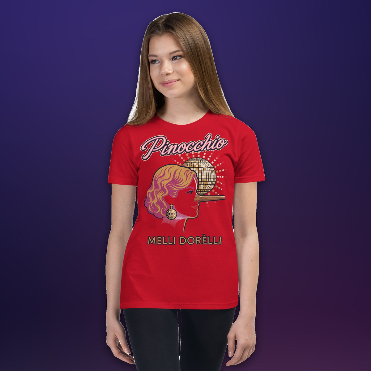 Melli Dorèlli – Pinocchio Kids Tee — Red