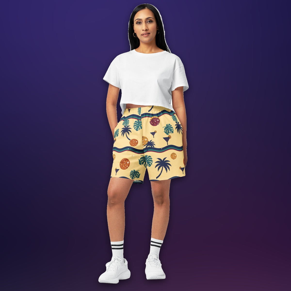 Melli Dorèlli – Disco Long Shorts — White