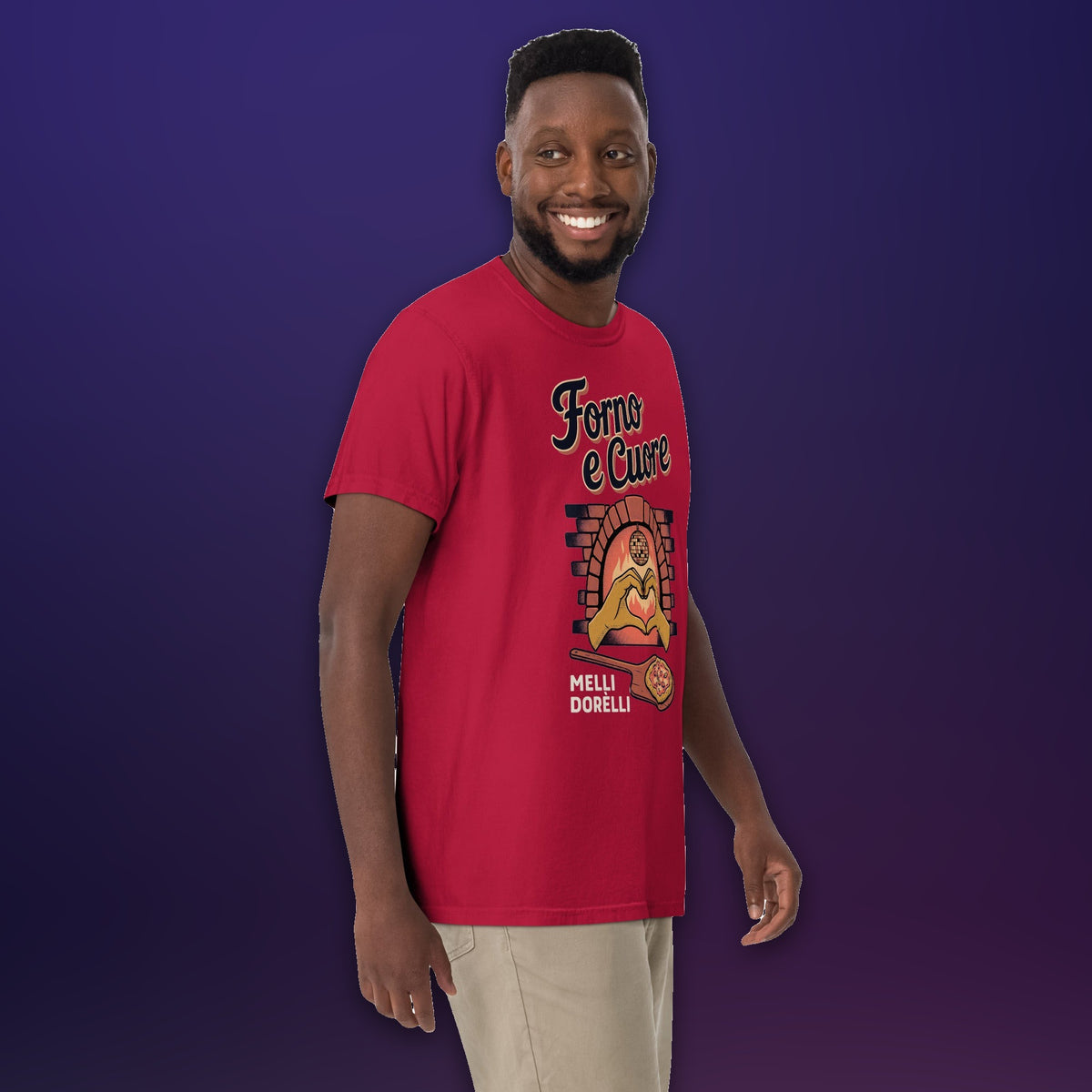 Melli Dorèlli – Forno e Cuore Tee — Red