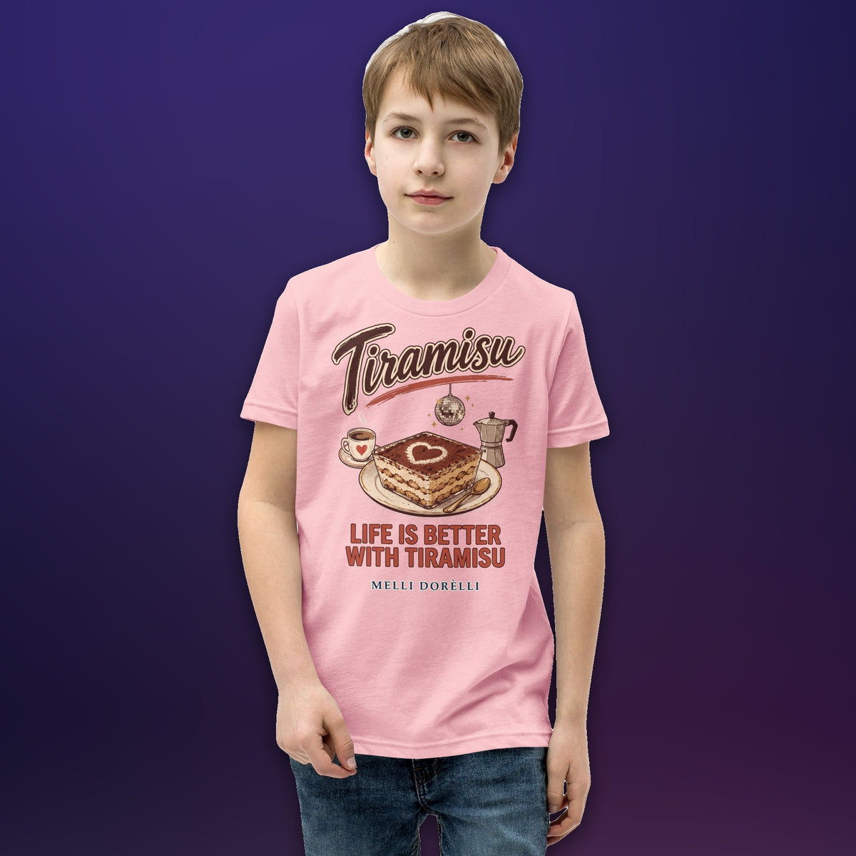 Melli Dorèlli – Tiramisu Kids Tee — Pink