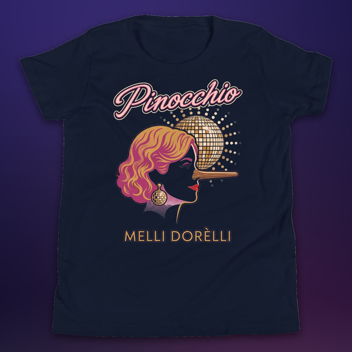 Melli Dorèlli – Pinocchio Kids Tee — Navy