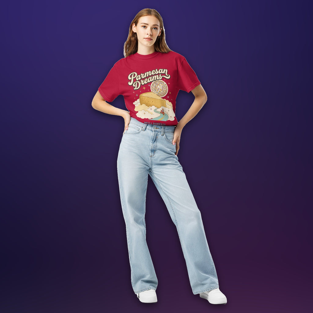 Melli Dorèlli – Parmesan Dreams Tee — Red