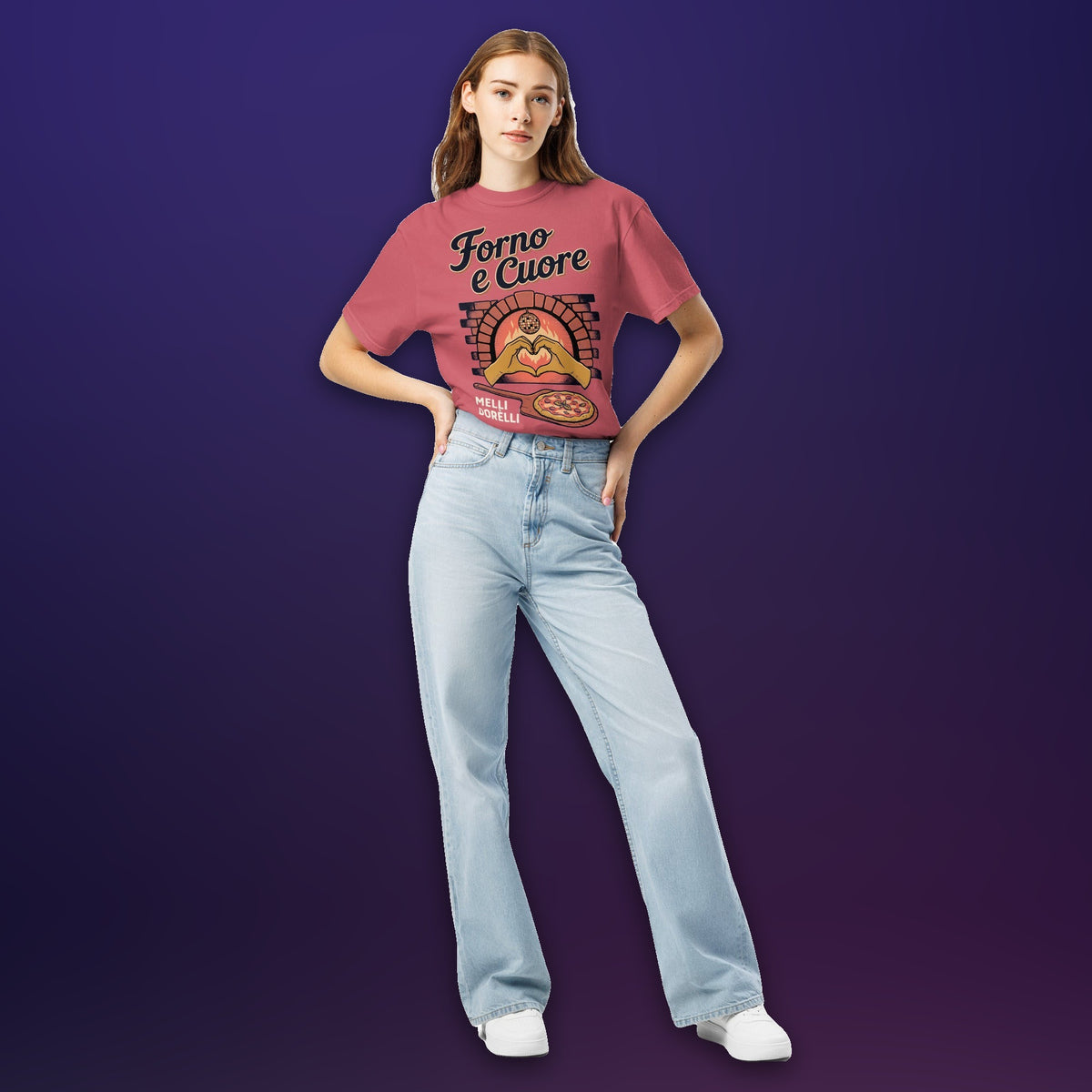 Melli Dorèlli – Forno e Cuore Tee — Watermelon