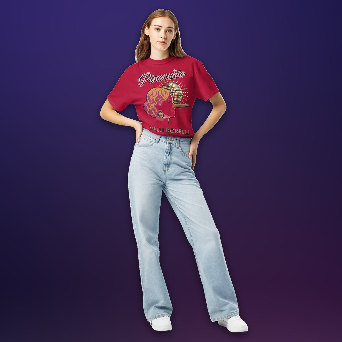 Melli Dorèlli – Pinocchio Tee — Red