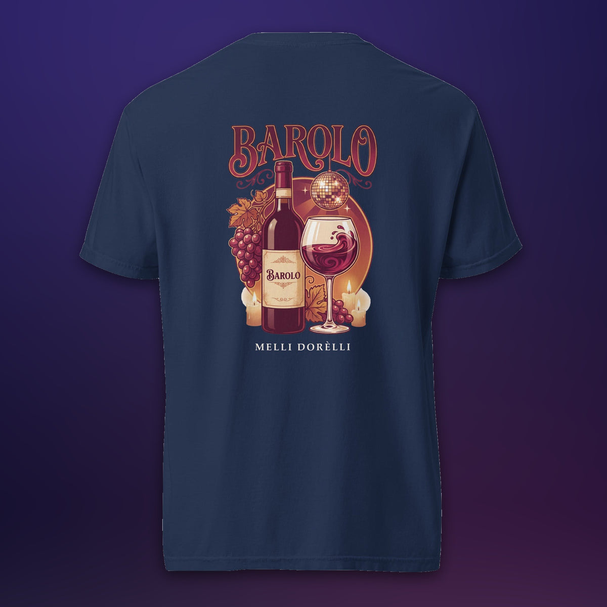 Melli Dorèlli – Barolo Tee — True Navy