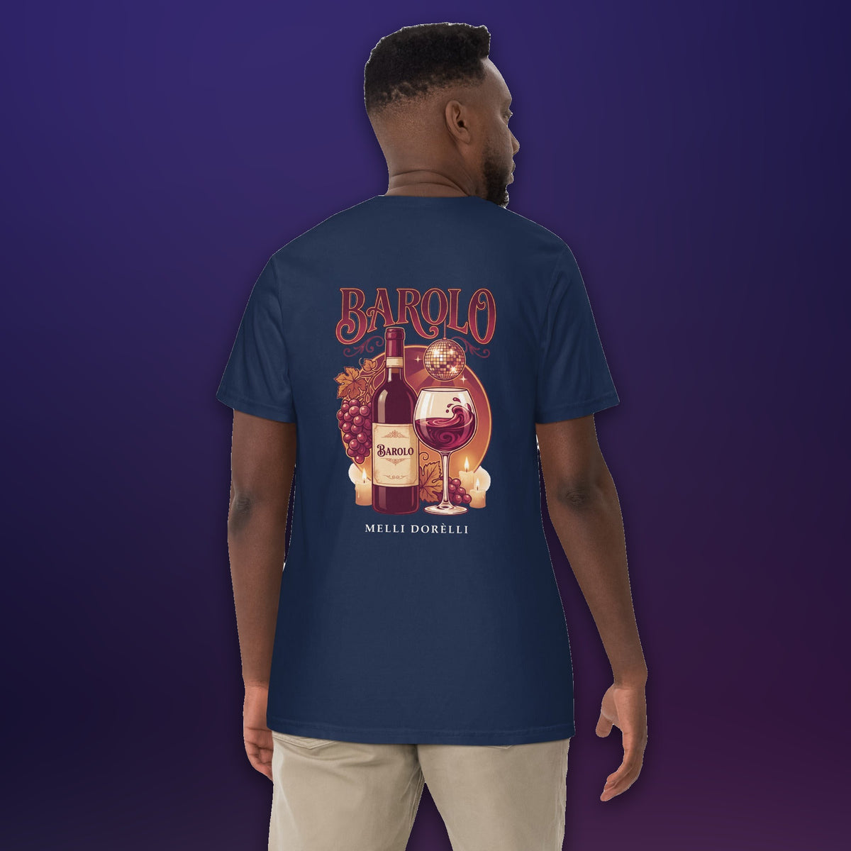 Melli Dorèlli – Barolo Tee — True Navy