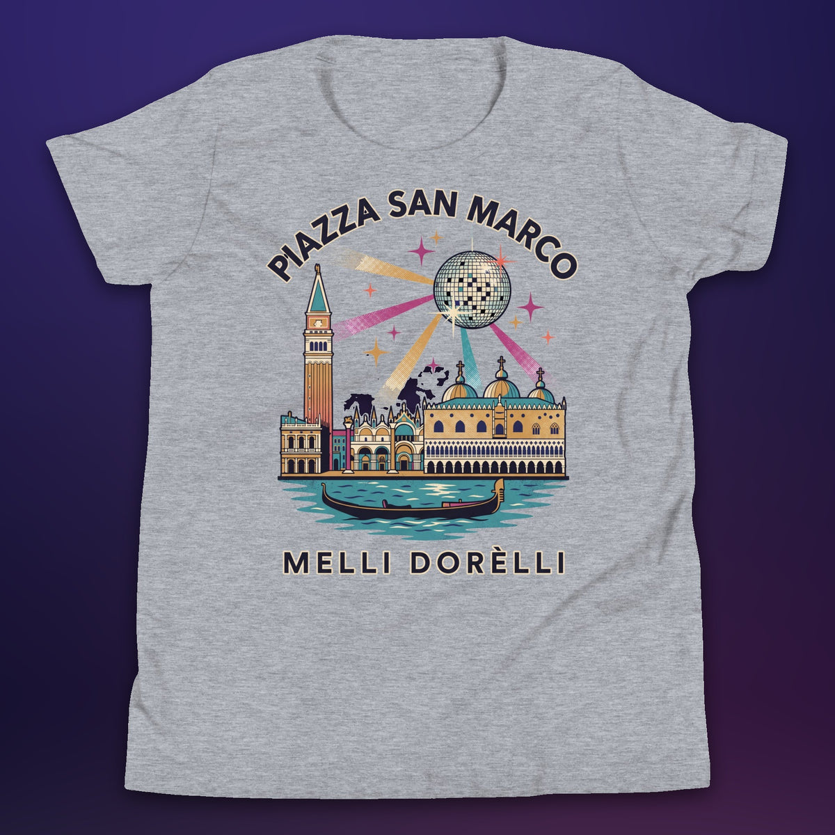 Melli Dorèlli – Piazza San Marco Kids Tee — Athletic Heather