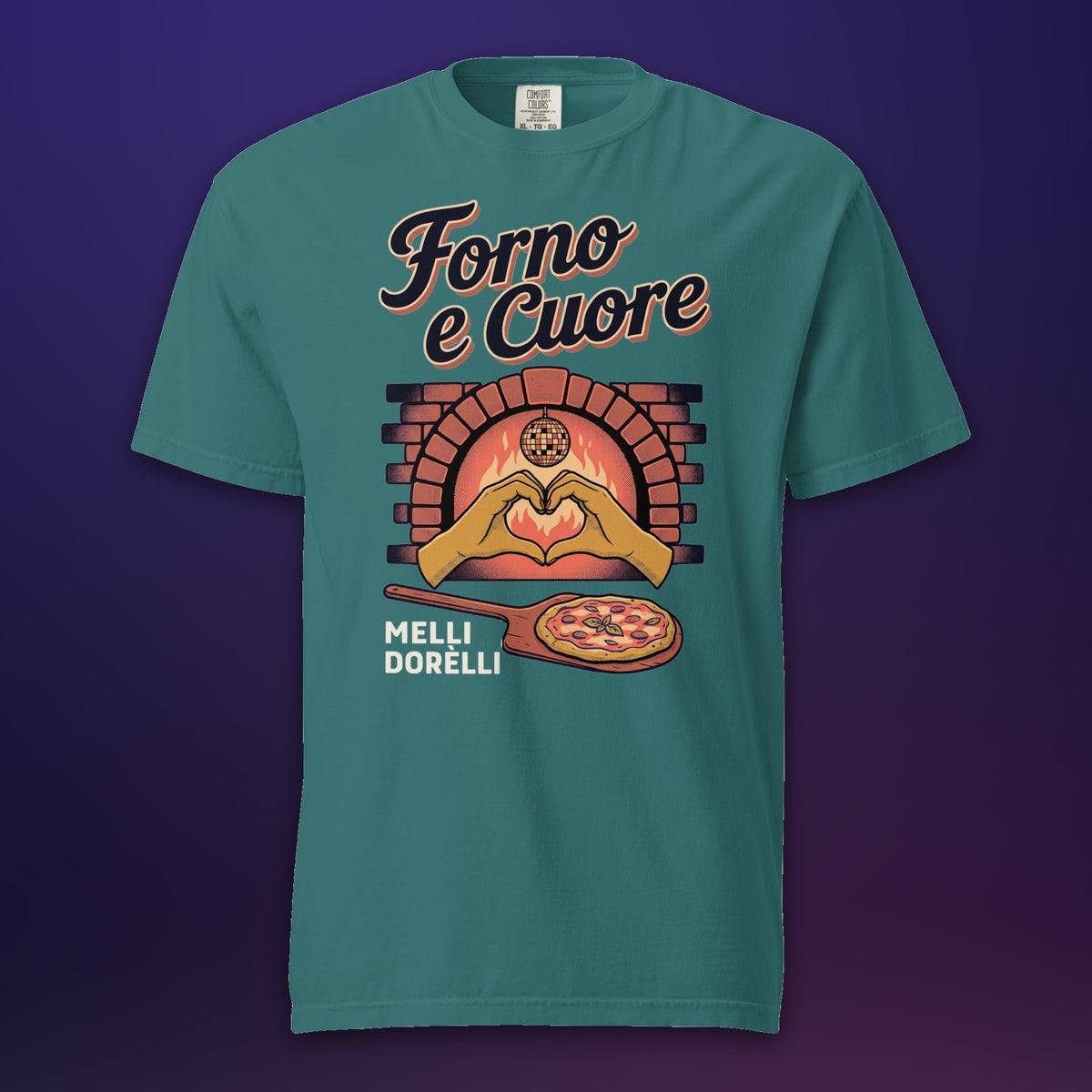 Melli Dorèlli – Forno e Cuore Tee — Emerald