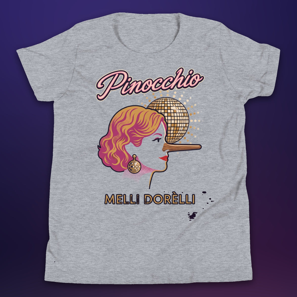 Melli Dorèlli – Pinocchio Kids Tee — Athletic Heather