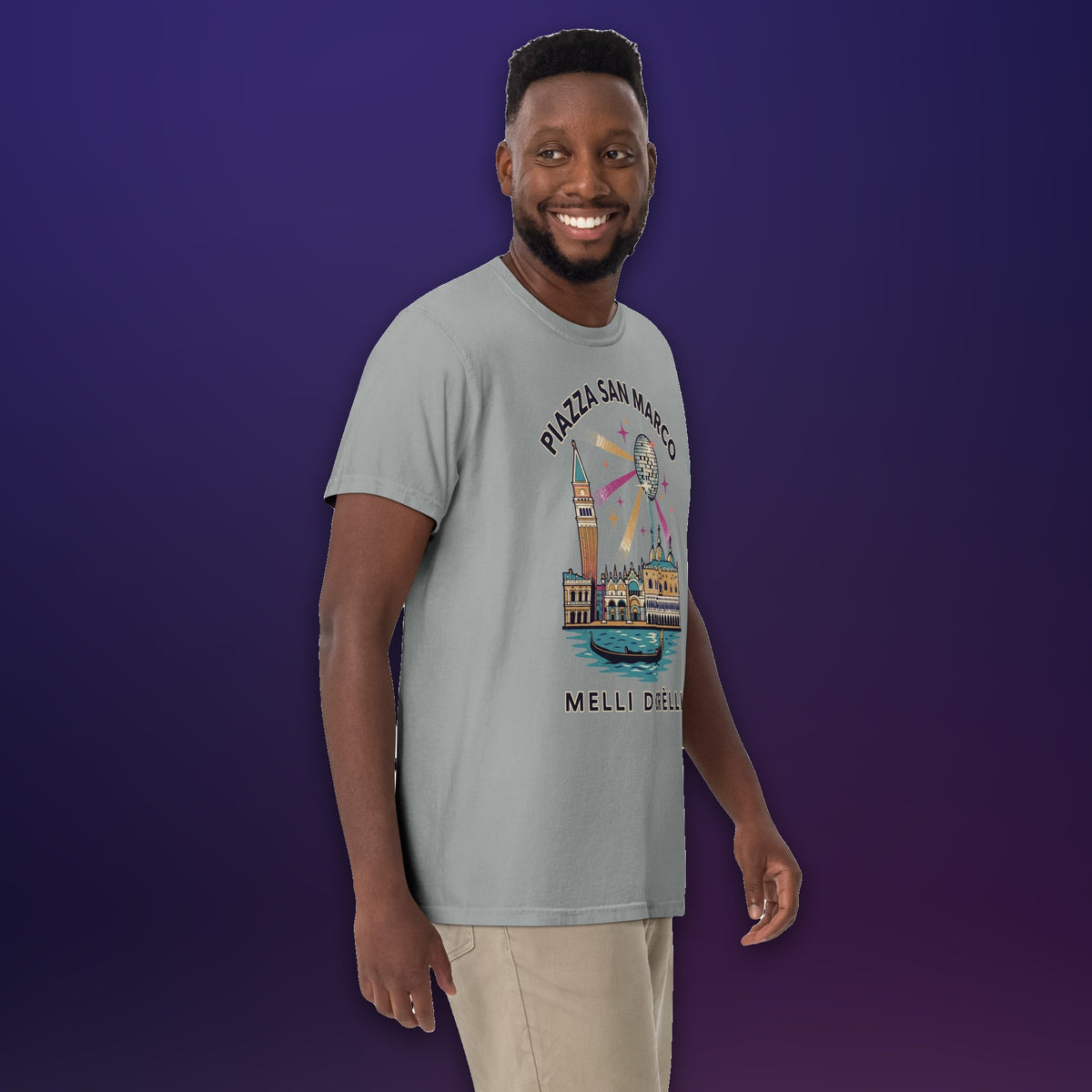 Melli Dorèlli – Piazza San Marco Tee — Granite