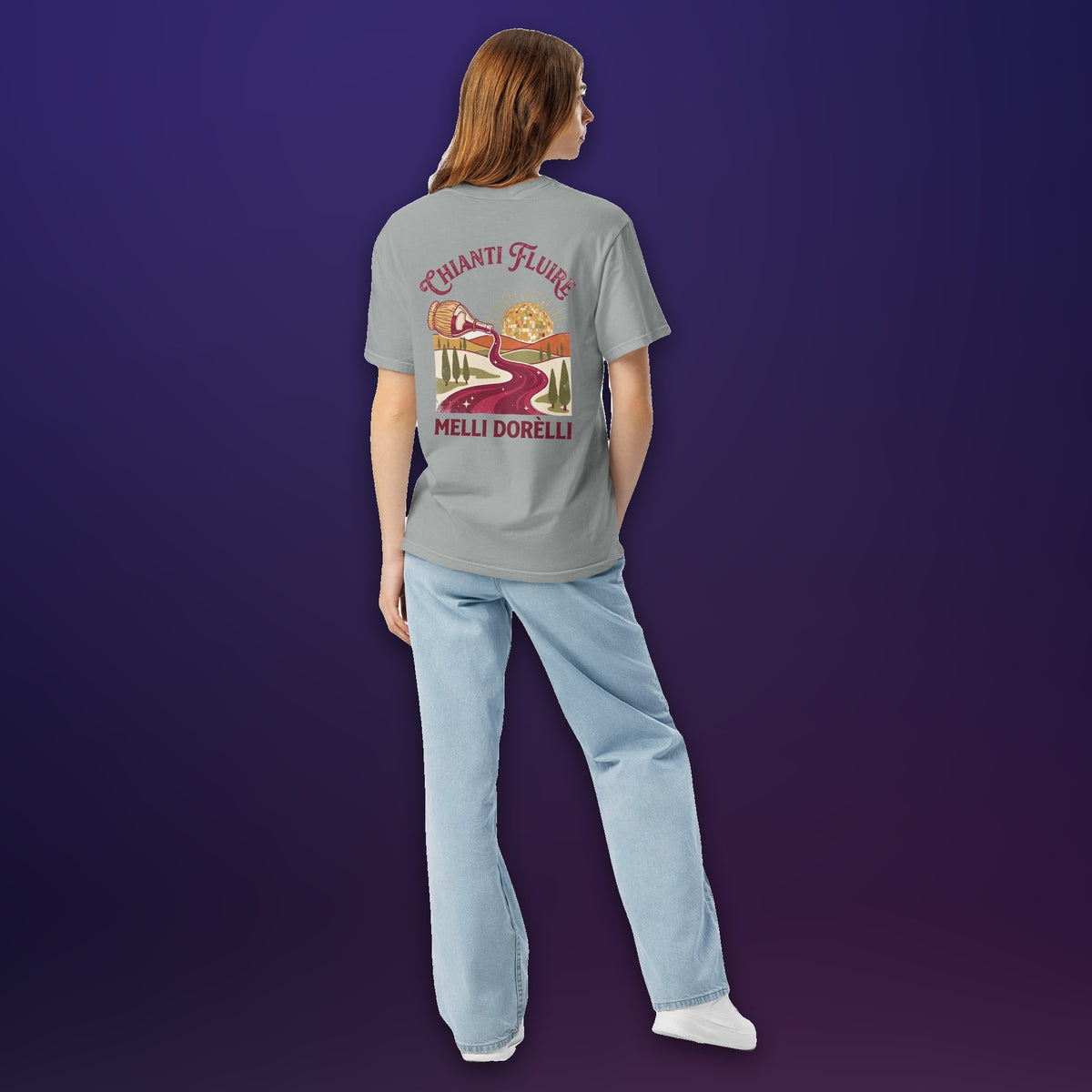 Melli Dorèlli – Chianti Fluire Tee — Granite