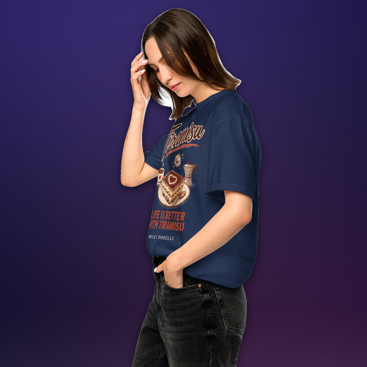 Melli Dorèlli – Tiramisu Tee — True Navy