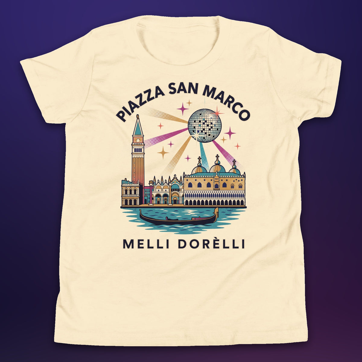 Melli Dorèlli – Piazza San Marco Kids Tee — Natural