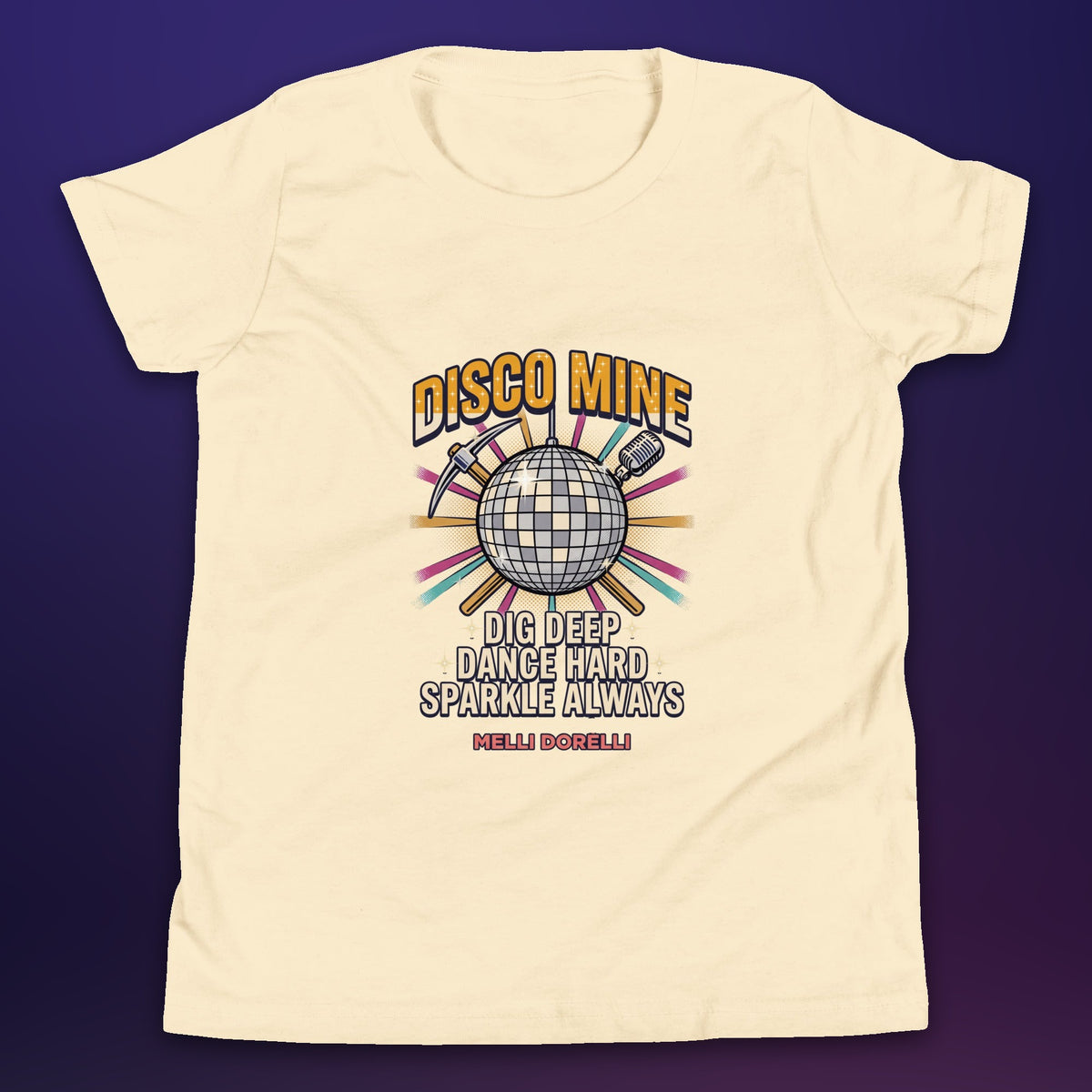 Melli Dorèlli – Disco Mine Kids Tee — Natural