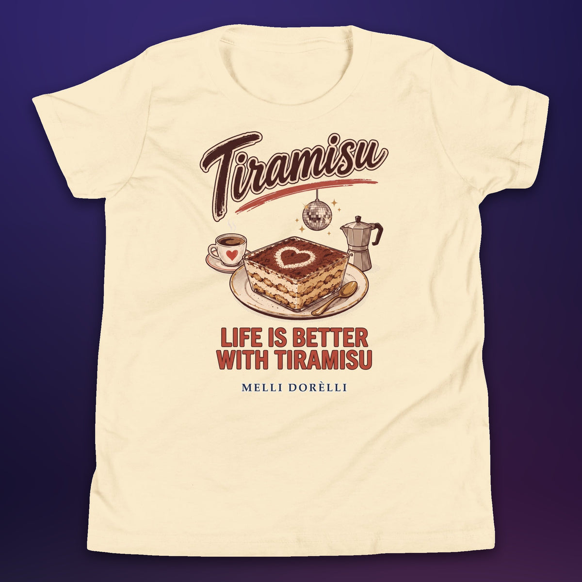 Melli Dorèlli – Tiramisu Kids Tee — Natural