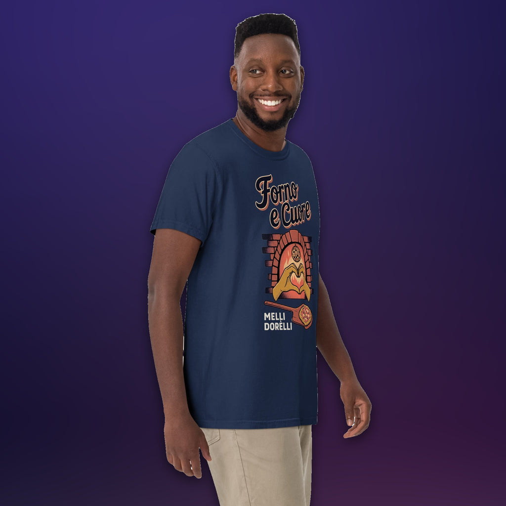 Melli Dorèlli – Forno e Cuore Tee — True Navy