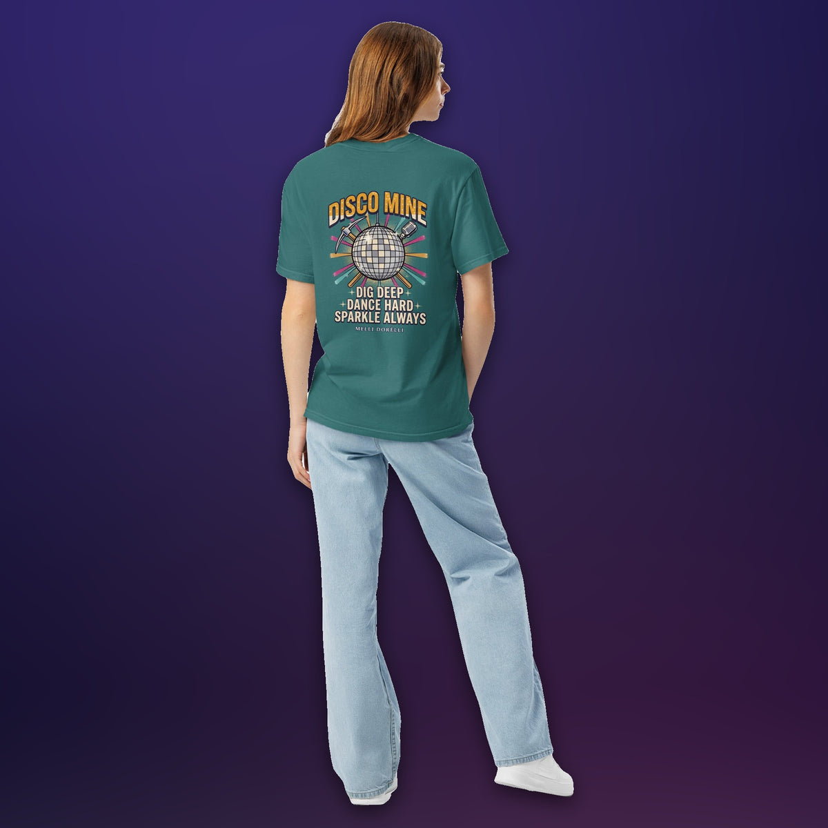 Melli Dorèlli – Disco Mine Tee — Emerald