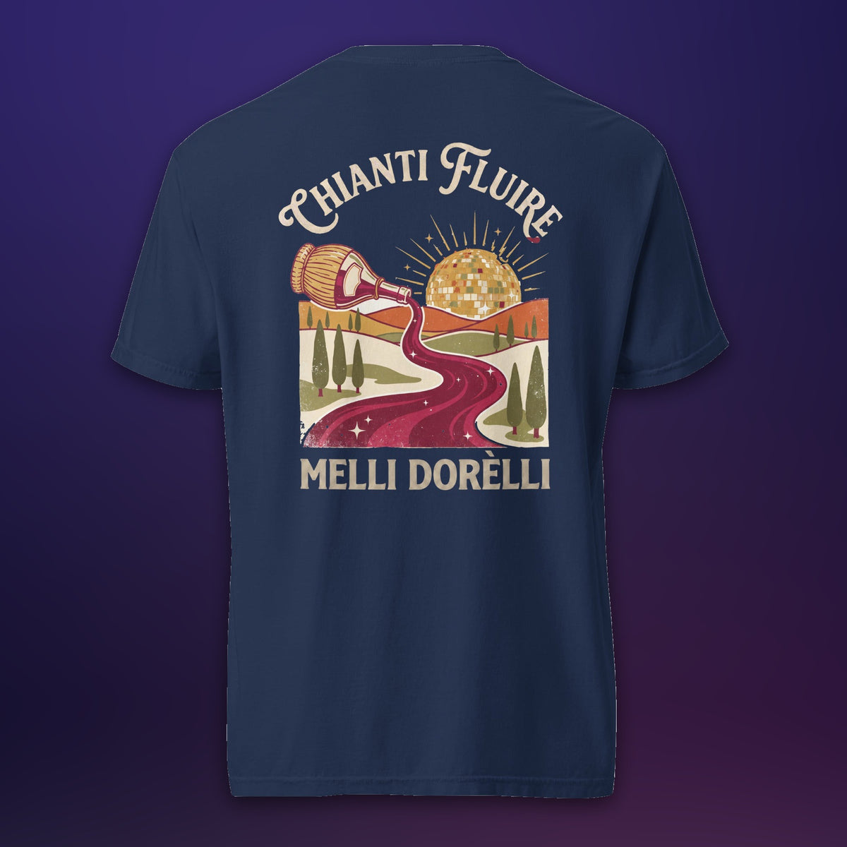 Melli Dorèlli – Chianti Fluire Tee — True Navy