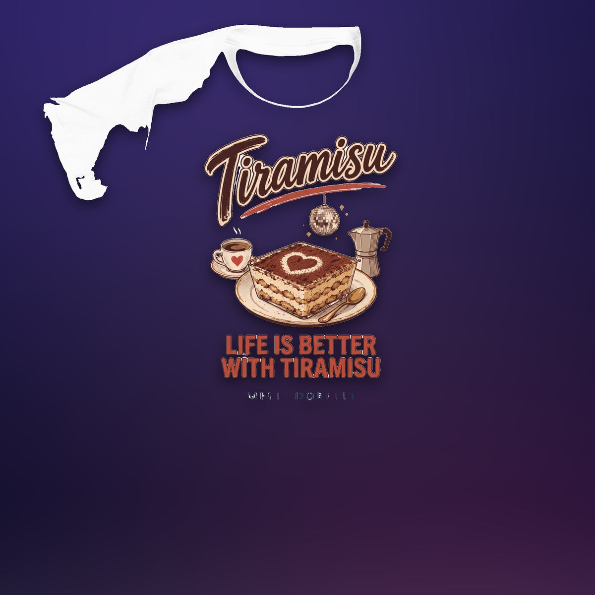 Melli Dorèlli – Tiramisu Kids Tee — White