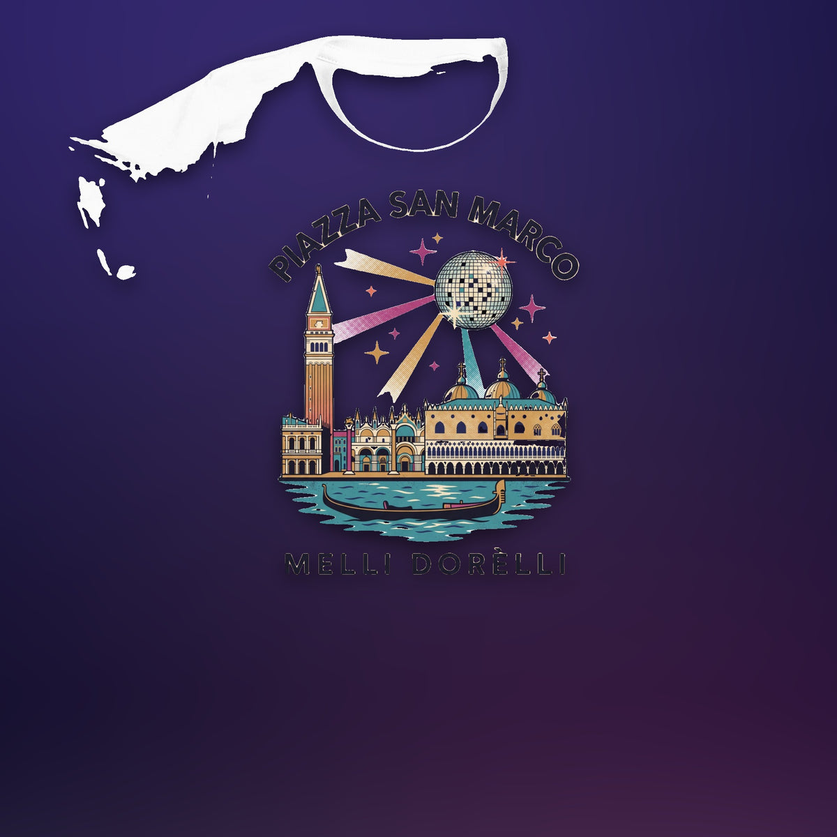 Melli Dorèlli – Piazza San Marco Kids Tee — White