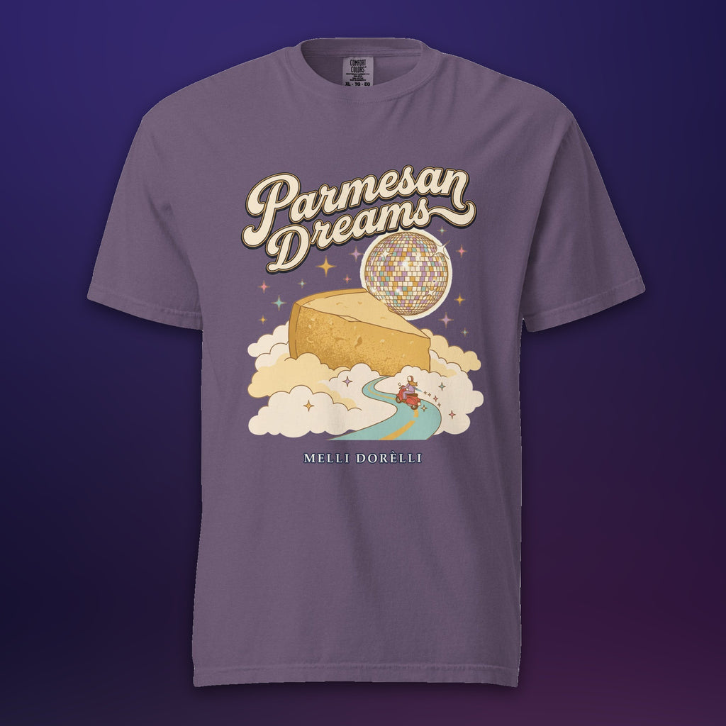 Melli Dorèlli – Parmesan Dreams Tee — Grape