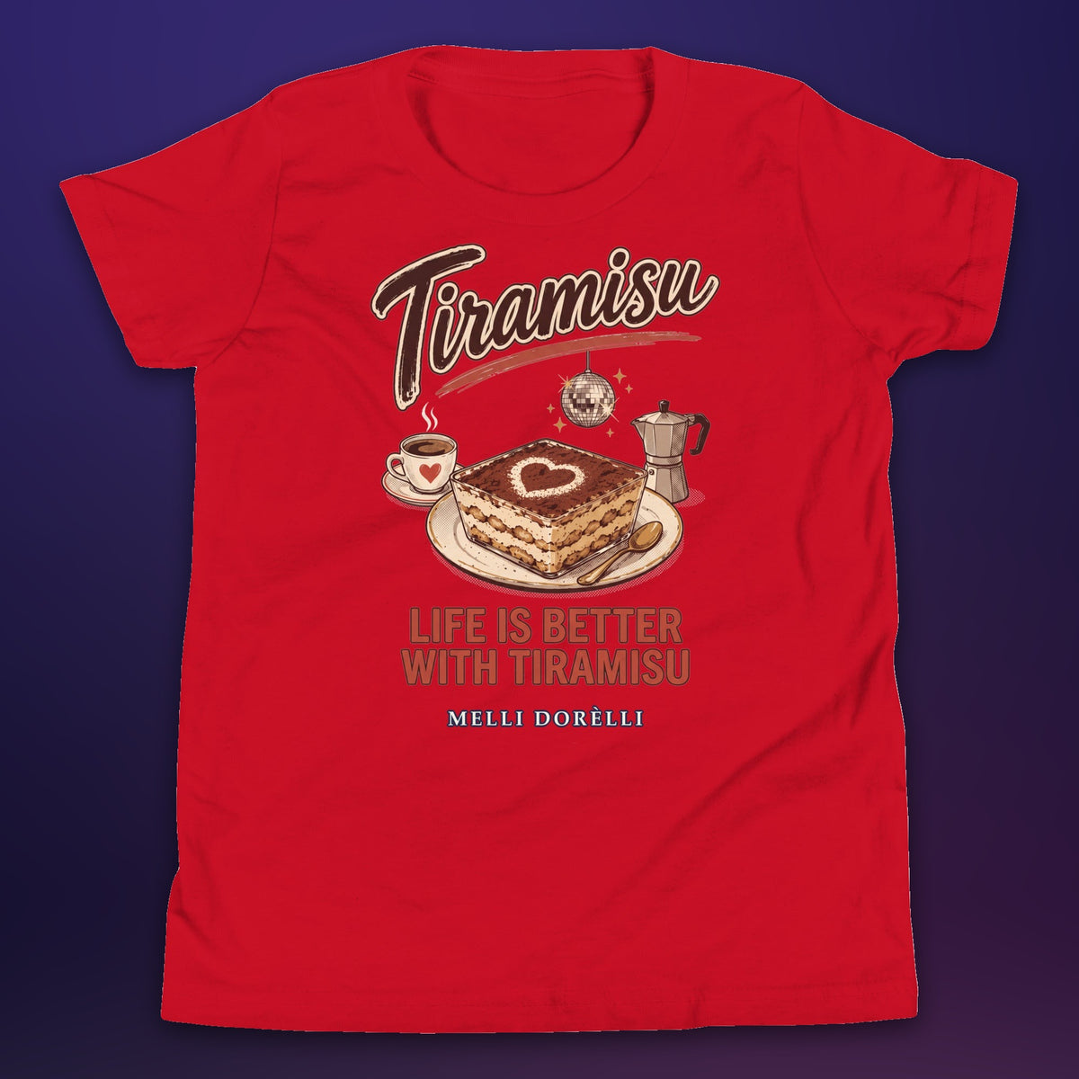 Melli Dorèlli – Tiramisu Kids Tee — Red