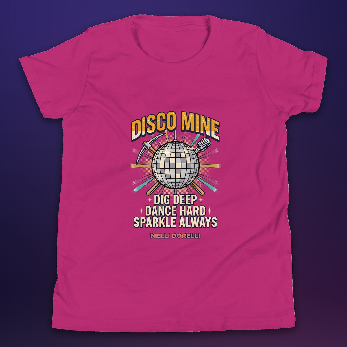 Melli Dorèlli – Disco Mine Kids Tee — Berry