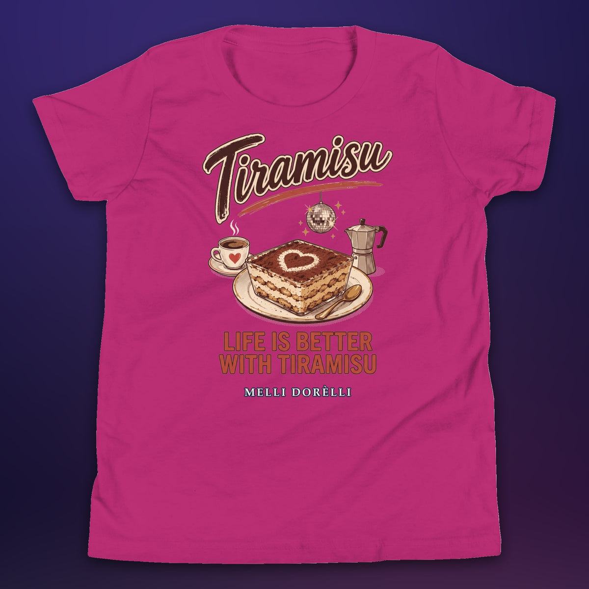 Melli Dorèlli – Tiramisu Kids Tee — Berry