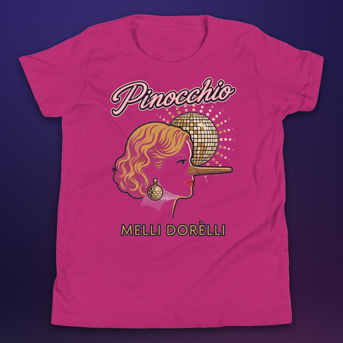 Melli Dorèlli – Pinocchio Kids Tee — Berry