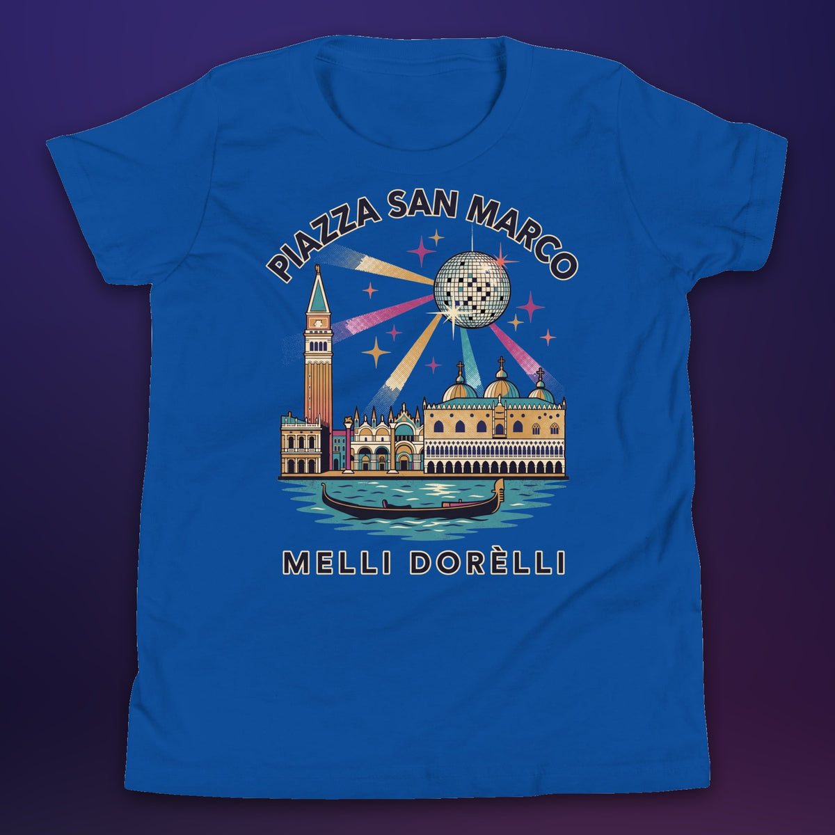 Melli Dorèlli – Piazza San Marco Kids Tee — True Royal