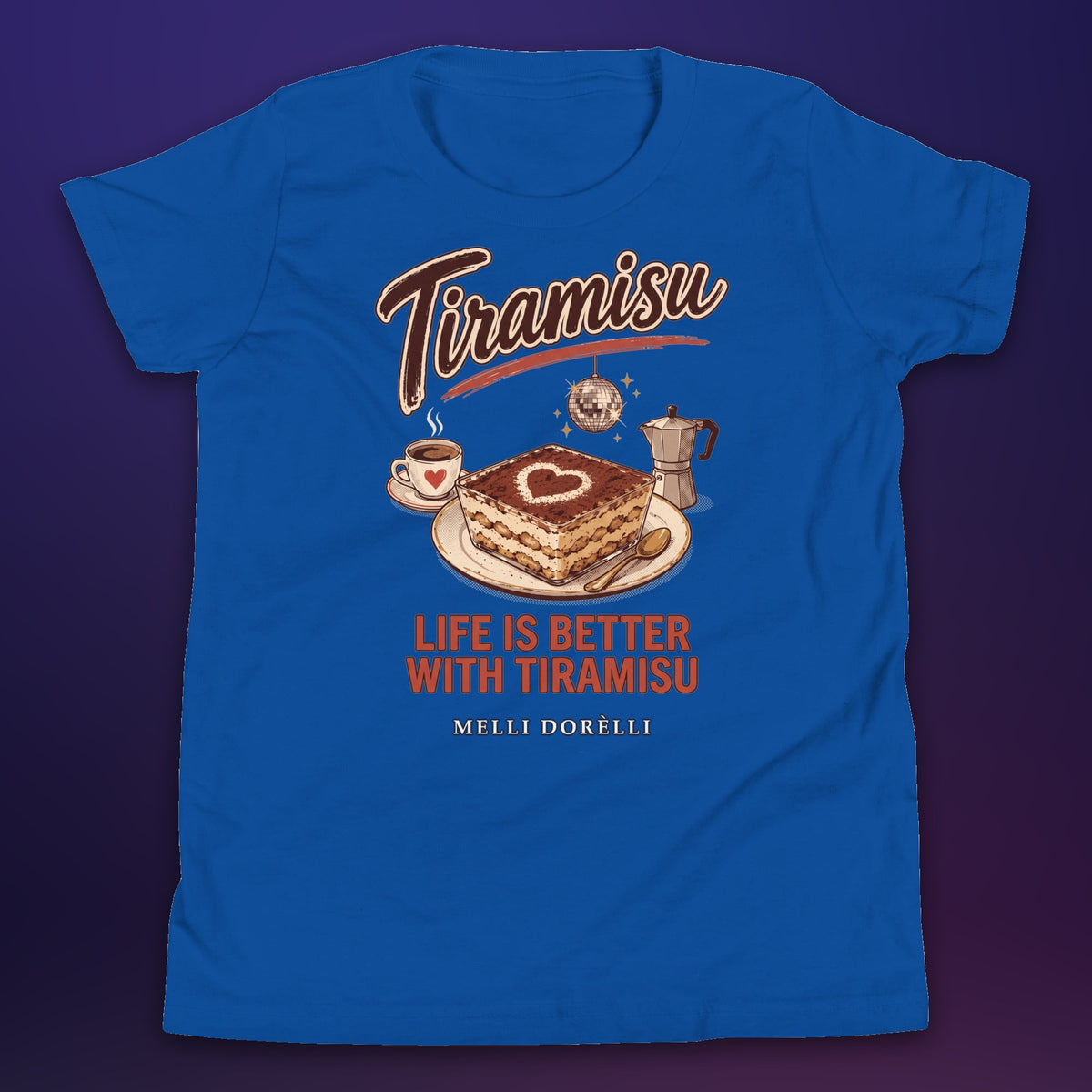 Melli Dorèlli – Tiramisu Kids Tee — True Royal