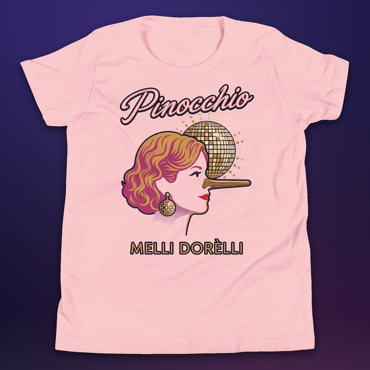 Melli Dorèlli – Pinocchio Kids Tee — Pink