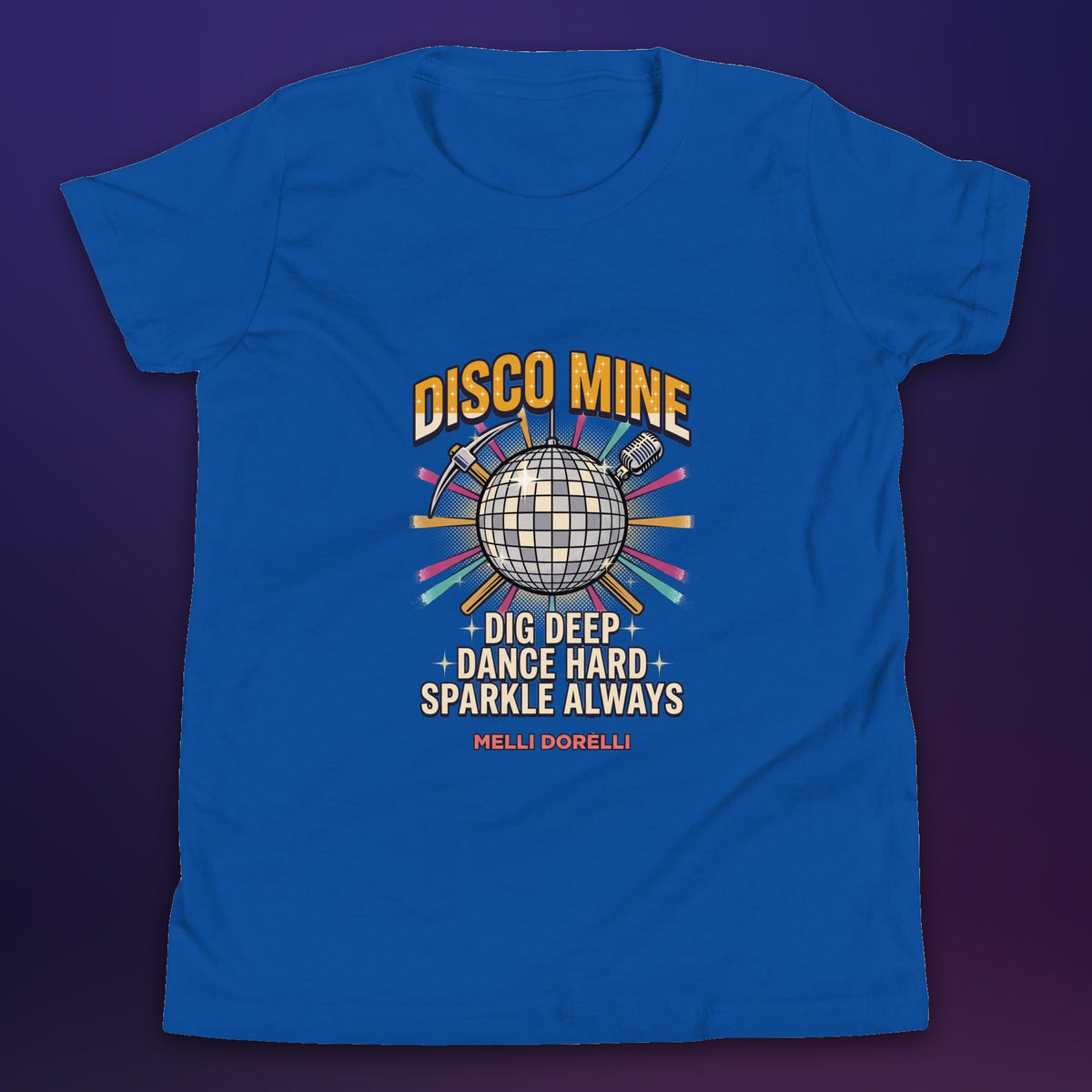 Melli Dorèlli – Disco Mine Kids Tee — True Royal