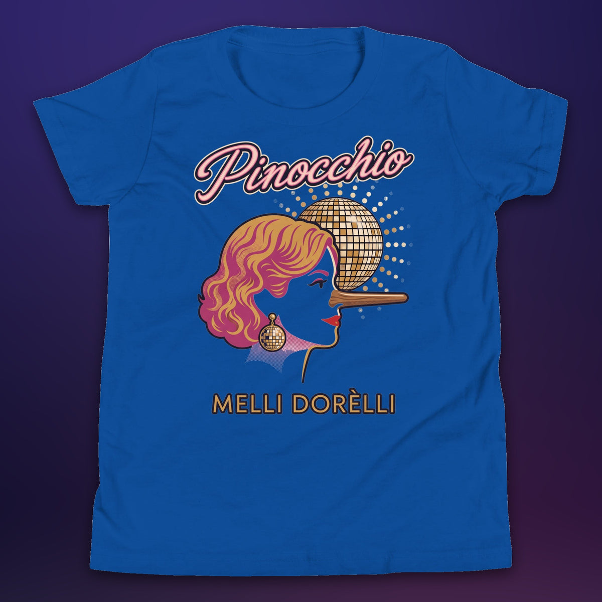 Melli Dorèlli – Pinocchio Kids Tee — True Royal