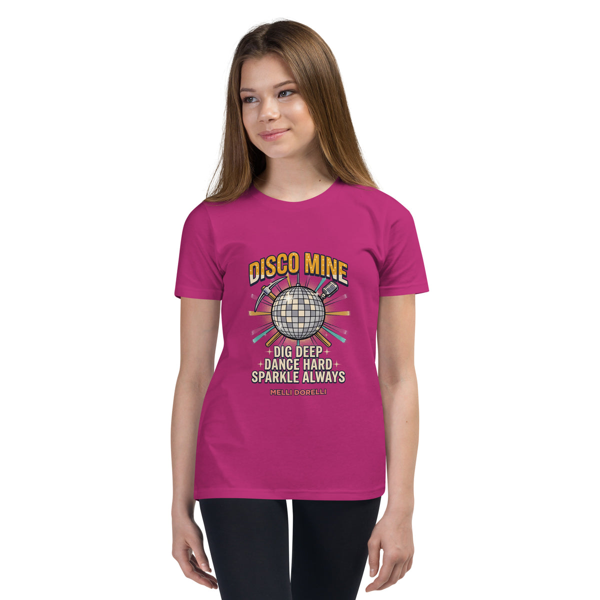 Melli Dorèlli – Disco Mine Kids Tee — Berry