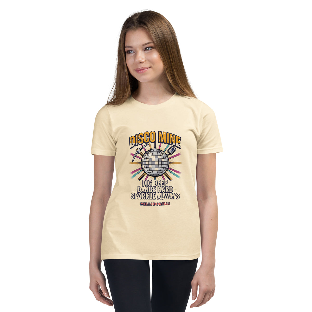 Melli Dorèlli – Disco Mine Kids Tee — Natural