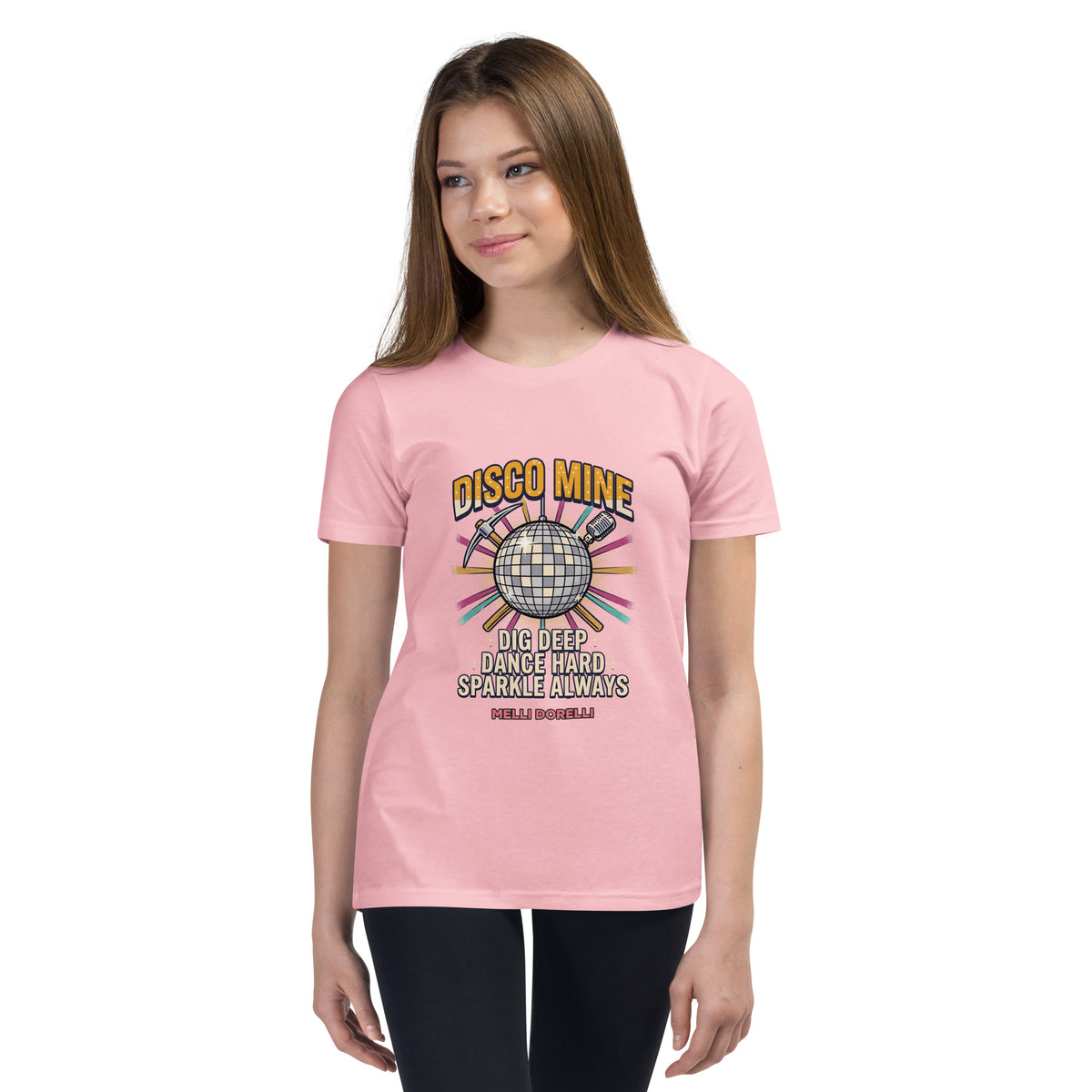 Melli Dorèlli – Disco Mine Kids Tee — Pink