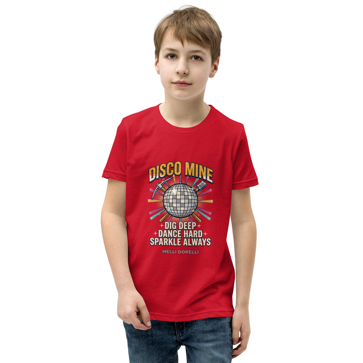Melli Dorèlli – Disco Mine Kids Tee — Red