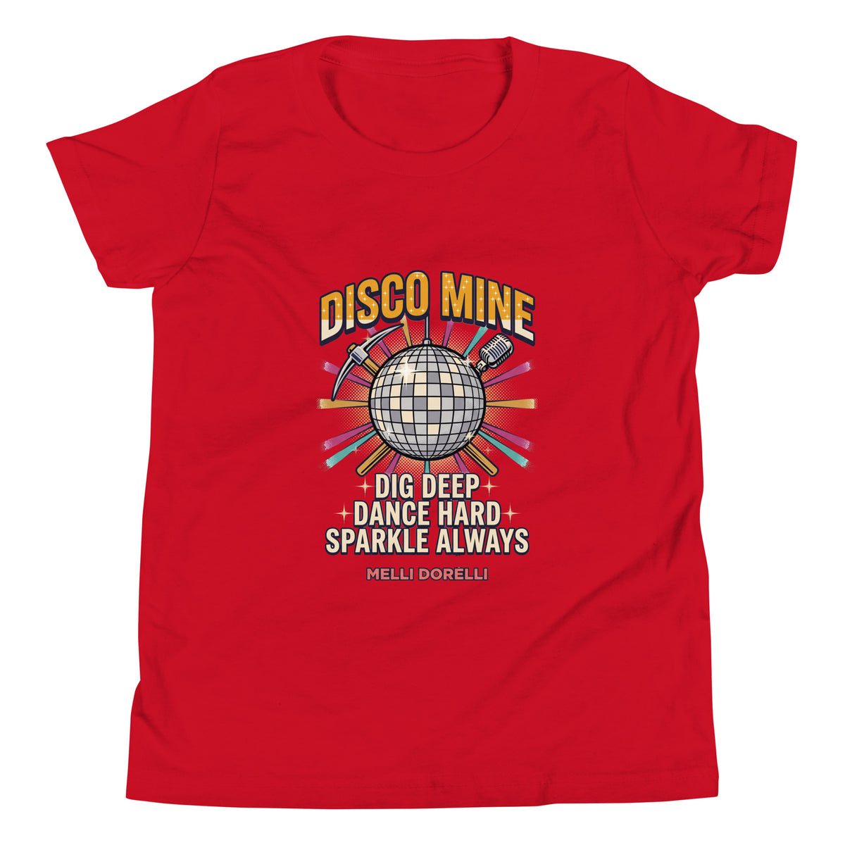 Melli Dorèlli – Disco Mine Kids Tee — Red