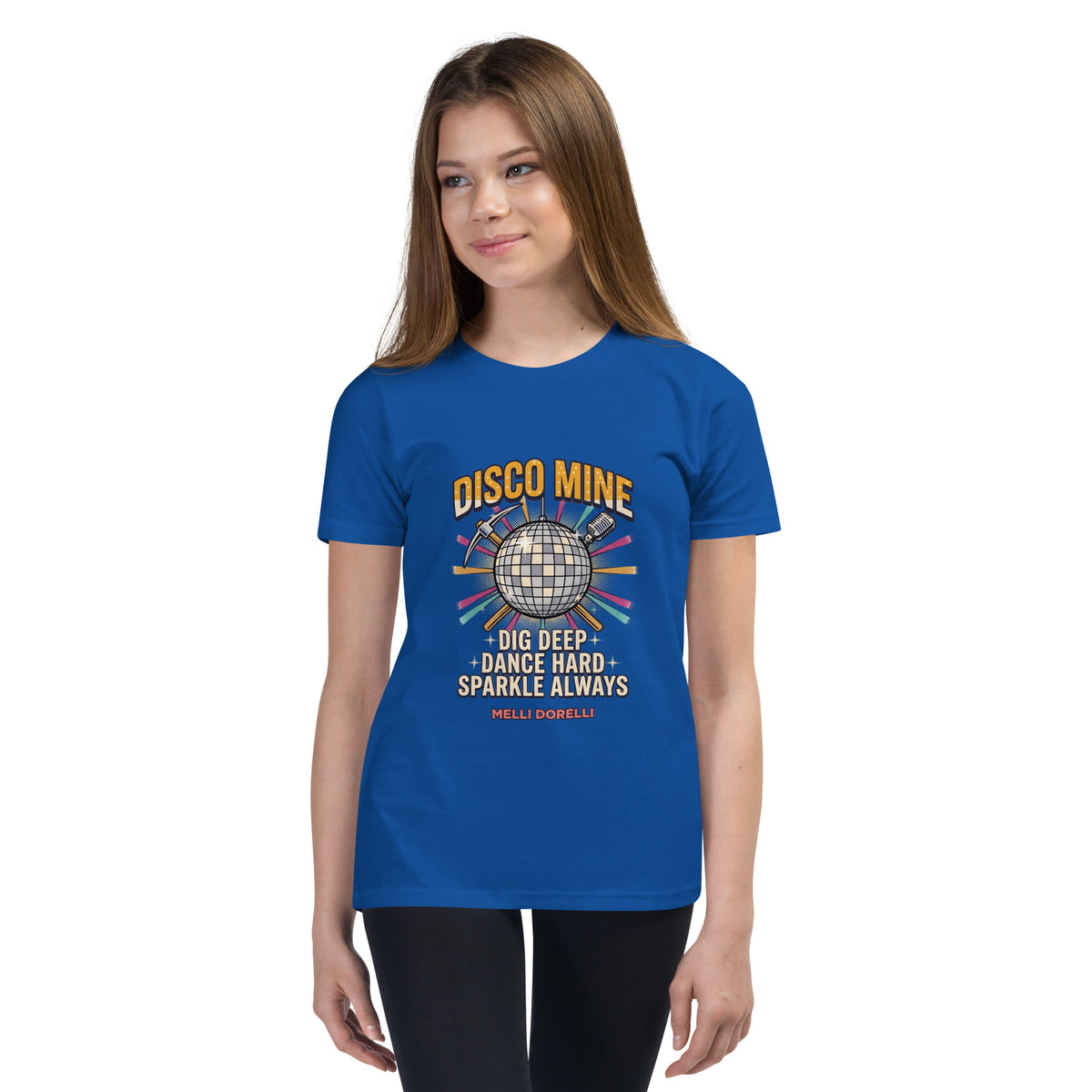 Melli Dorèlli – Disco Mine Kids Tee — True Royal
