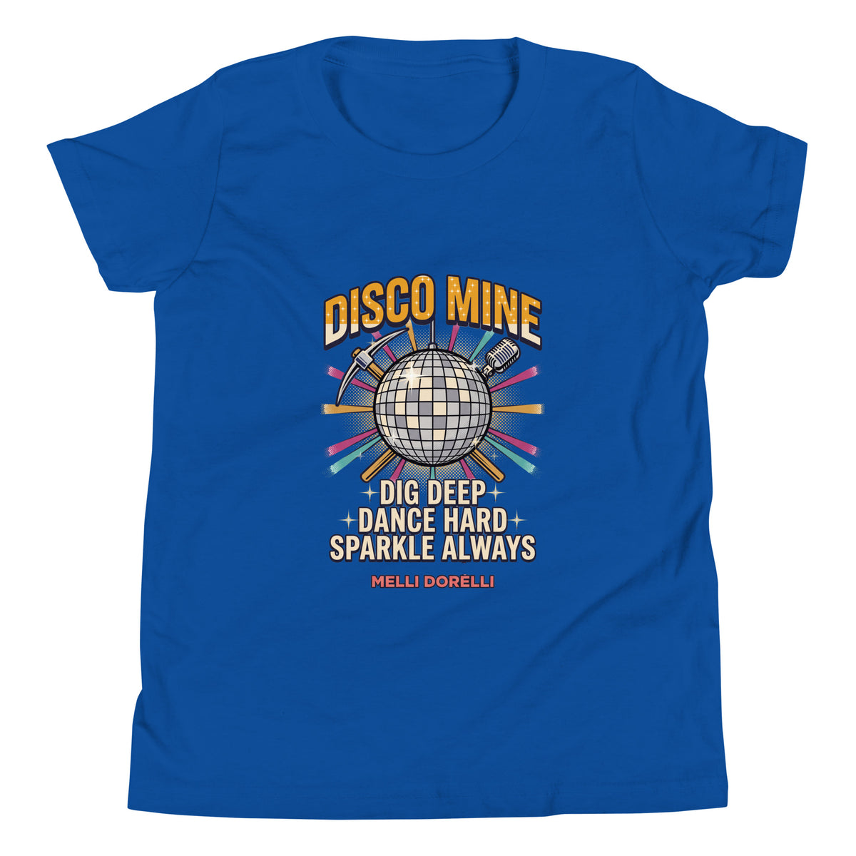 Melli Dorèlli – Disco Mine Kids Tee — True Royal